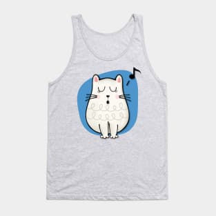 The singing Cat Tank Top